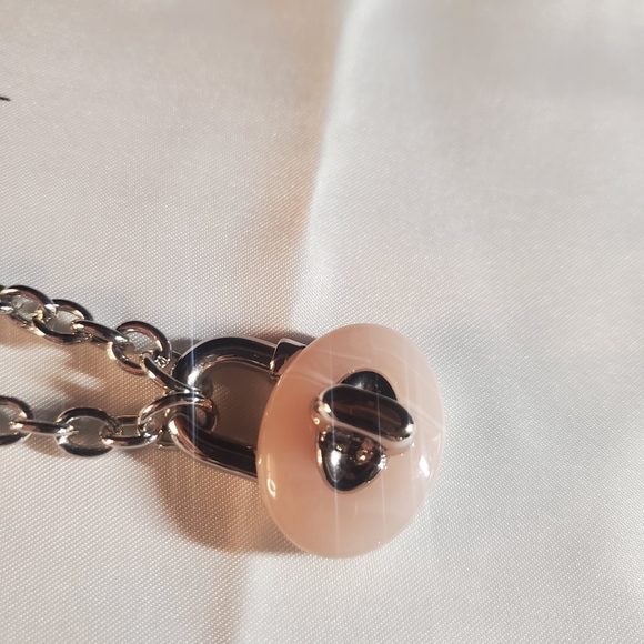 Coach Reserve Chain Turnlock Necklace and Earrings - Picture 8 of 14